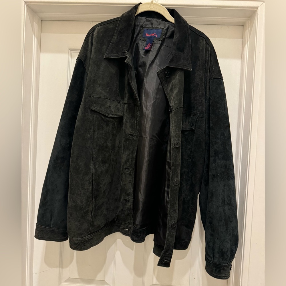 Denim & Co. black suede jacket